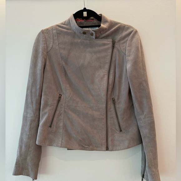 Boden Jackets & Blazers - Boden Gray Suede Jacket, size M